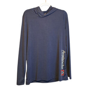 Men's‎ Avalanche Gray Hoodie Sweatshirt M with Logo